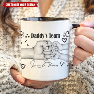 Daddy's Team-Personalized Mug Dad Fathers Day Gift