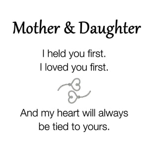 Mother & Daughter I Held You Double Heart Ring - Ring For Women