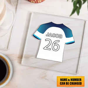 Personalized Soccer/Football Shirt Coasters, Soccer/Football Gifts, Daddy Coasters