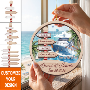 Personalized Cruise Christmas Ornament β Cruise Ship Vacation Keepsake Gift