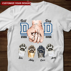 Funny Dad Dog Ever Bundle, Personalized Dog Dad with Pet Name T-Shirt