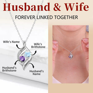 Personalized Our Love Promise Birthstone Necklace