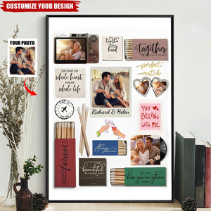 Couple Happy Moment - Match Box Style - Personalized Photo Poster