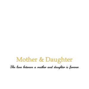 Personalized Mother Daughter Heart Necklace Set Custom Name, Mom's Jewelry Gift