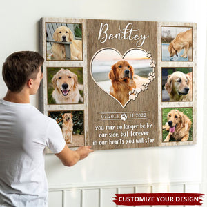 Custom Pet Memorial Photo Collage Canvas - Personalized Gifts For Pet Loss
