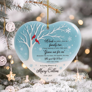 Personalized Christmas in Heaven Memorial Ceramic Ornament