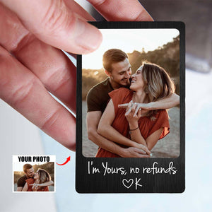 Personalized Photo Metal Wallet Card, Wallet Accessories For Men
