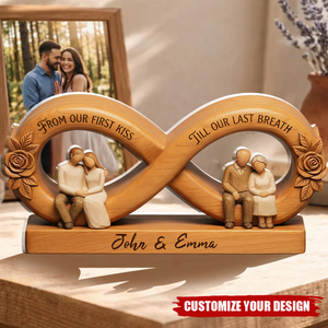 Personalized Infinity Couple Acrylic Plaque Anniversary Decor