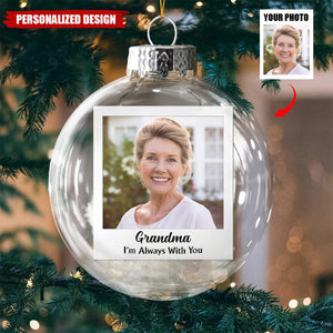 Personalized Custom Photo Text Family Christmas Ornament
