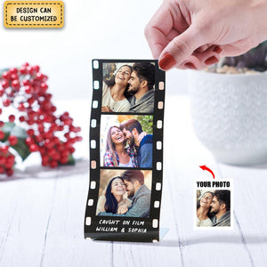 Personalised Mini Metal Photo Reel Print, Custom Photo Gift