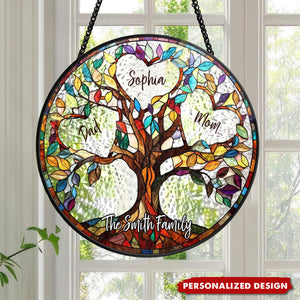 Family Unbreakable Bond Tree Of Life - Personalized Window Hanging Suncatcher