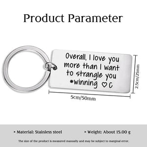 Personalized Letter Funny Keychain, Gifts for Couples