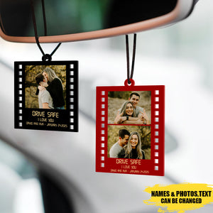 Personalized Drive Safe Upload Photo Acrylic Car Ornament