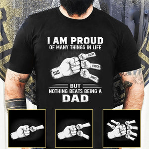 I Am Proud Of Many Things In Life - Family Personalized Custom Unisex T-shirt - Father's Day