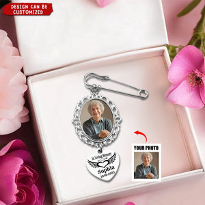 In Loving Memory Upload Image Personalized Lapel Pin
