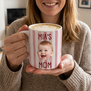 Personalized Baby Face Mug, Father's Day Mug Gift for Dad