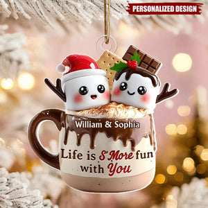 Sweet Christmas S’more Love - Personalized Acrylic Ornament