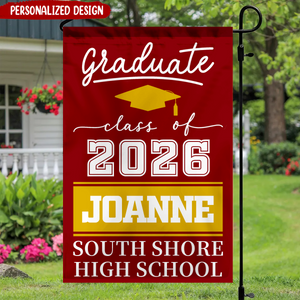 Personalized Graduation Garden Flag, Outdoor Graduation Decoration 2026