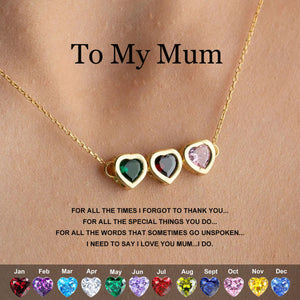Personalized Birthstone Necklace For Mom, Birthstone Family Jewelry