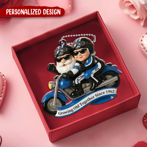 Growing Old Together - Personalized Car Acrylic Hanging Ornament