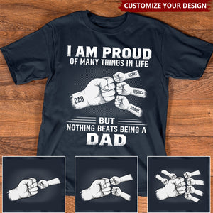 I Am Proud Of Many Things In Life - Family Personalized Custom Unisex T-shirt - Father's Day