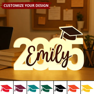 Class Of 2025 Graduation Personalized Light Box, Graduation Gift
