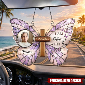 Personalized Butterfly Memorial Car Hanging Ornament