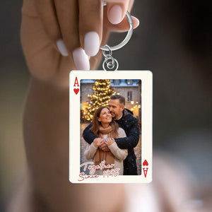 Personalized Couple Custom Photo Shaped Acrylic Keychain