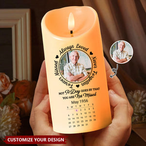 Custom Photo Your Loved One Is Now Your Guardian Angel - Memorial Personalized LED Candle