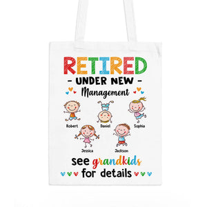 Gift For Grandma Retired See Grandkids Tote Bag