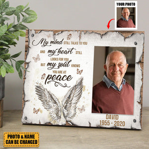 My Mind Still Talks To You - Upload Image - Personalized Memorial Picture Frames