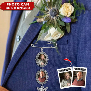 Personalized Memorial Lapel Pin With Photos
