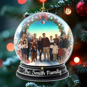 Personalized Family Photo Christmas Ornament