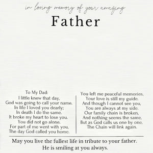 Personalized Angel Wings Photo Necklace - Loss of Father Gift Necklace