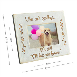 Pet Memorial Wood Photo Frame