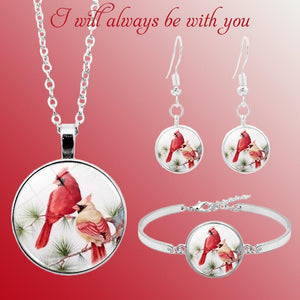 Memorial Cardinal Necklace Set