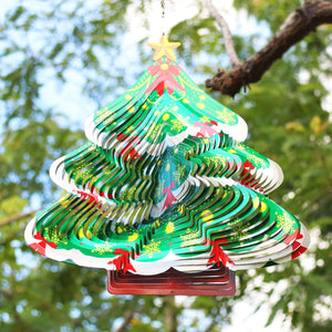 🎅Christmas Hot Sale--3D Christmas Tree Wind Spinner