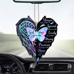 God Says You Are Angel Wings Ornament