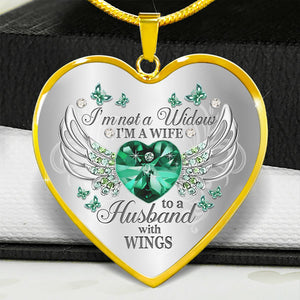 I'm Not A Widow Heart Necklace