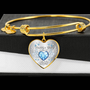 Daddy's Girl Birthstone Heart Bracelet