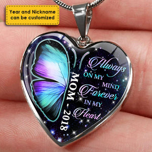 Always On My Mind Personalized Heart Necklace