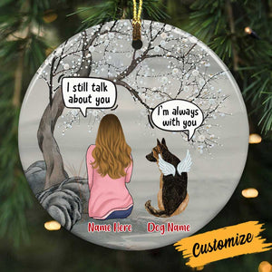 Personalized Dog Memo Memorial Ornament, Dog Lover Gift