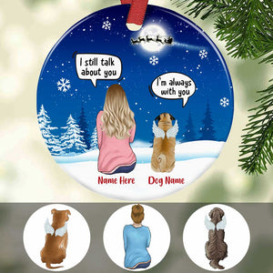 Personalized Dog Memo Memorial Ornament, Dog Lover Gift