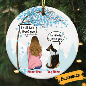 Personalized Dog Memo Memorial Ornament, Dog Lover Gift