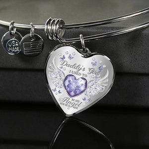 Daddy's Girl Birthstone Heart Bracelet