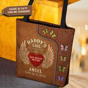 Personalized Daddy's Girl Tote Bag
