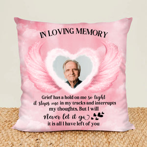 In Loving Memory I Will Never Let It Go Personalized Upload Photo Pillowcase