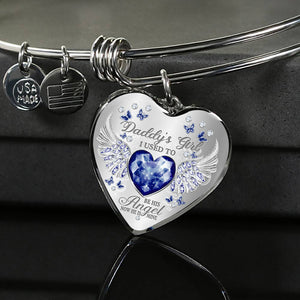 Daddy's Girl Birthstone Heart Bracelet