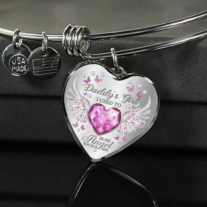 Daddy's Girl Birthstone Heart Bracelet