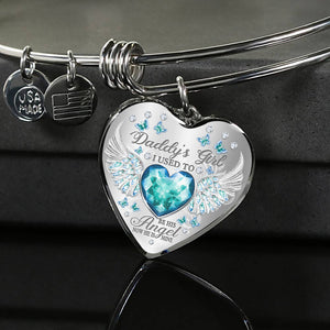 Daddy's Girl Birthstone Heart Bracelet